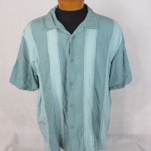 Cubavera Men's Button Up Short Sleeve Shirt